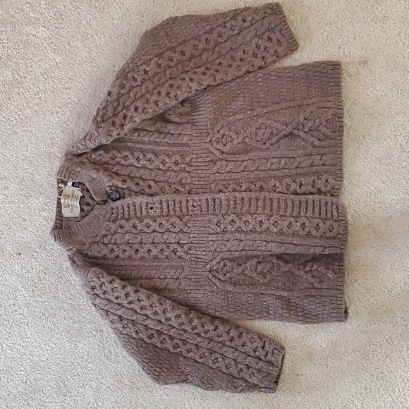 Ireland Wool Fisherman Cardigan - Picture 1 of 9